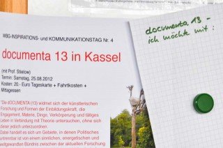 In Planung: Besuch der documenta13 im November 2012. (FOTO: SMMP/Hentrich)