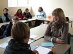 Training mit einer englischen Sprachlehrerin (Foto: Eagle International School)