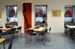 Cafeteria in Adventsdekoration (Foto: SMMP/Hentrich)
