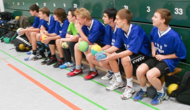 Blick nach vorn: Die Handball-Mannschaft hat das WBG in diesem Schuljahr erfolgreich vertreten. (Foto: WBG/Wülle)