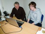 Lernen in Sachen Internet-Service und Webdesign in der Uplus gmbH (Foto: WBG/Harnischmacher)