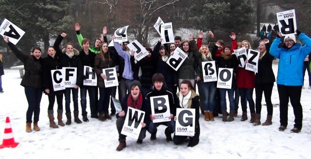 Es ging rund in Eis und Schnee: Die Schüler der 13 haben sich im 1Live Schulduell gut geschlagen. (Foto: WDR/1LIVE)