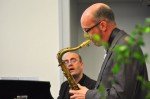 Jazz vom Feinsten: Herr Großerhode am Saxophon und Herr Becker am Klavier (Foto: SMMP/Hentrich)