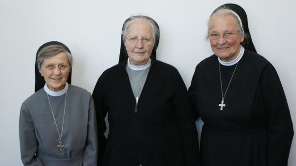 Sr. Lydia M. Radke, Sr. M. Gabrielis Weische und Sr. M. Virgina Schütze feiern am 19. Mai ihr diamentenes Ordensjubiläum am WBG. (Foto: WBG/Schrieck)