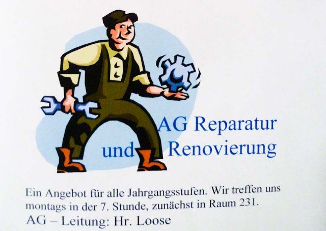 Neue AG 2012: "Reparatur und Renovierung" (Foto: SMMP/Hentrich)