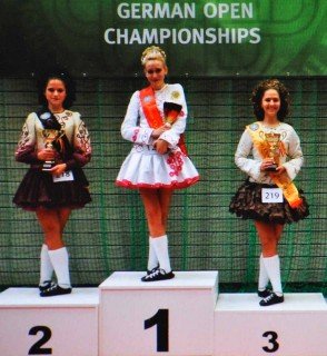 Teresa Spener (Stufe 10) holte am 11.11.2012 in Sindelfingen den Deutschen Meistertitel im Irish Dance. (Foto: P. Stankowski)
