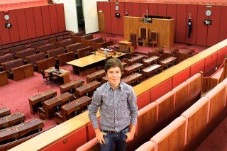 Im Senatssaal des australischen Parlaments in Canberra. (Foto: WBG/Kaluza)