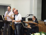 "Menden Jazz", alias Herr Hagedorn, Herr Becker, Herr Großerhode und Herr Dr. Bornhoff (v.l.) (Foto: C. Scholz/SMMP)