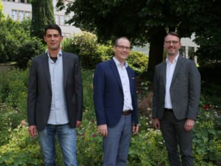 V.l.: Marcel Eickel, Dr. Ansgar Bornhoff, Marcus Köchling.