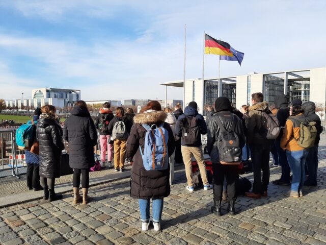 Auf der Kuppel des Reichstags. (Foto: M. Schmitz/SMMP)