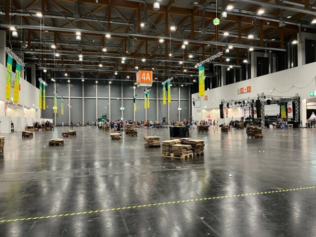 Die Halle ist wieder leer. (Foto:Fiedler/SMMP)